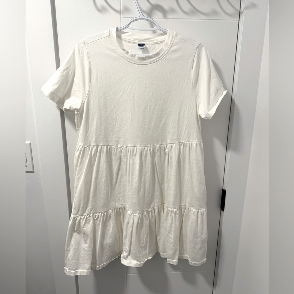 White tshirt dress from Old Navy